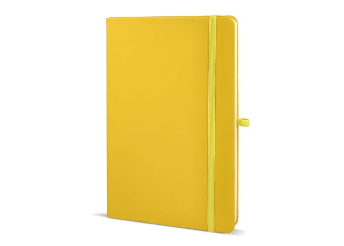 Carnet promotionnel A5 avec passant stylo Sora Jaune