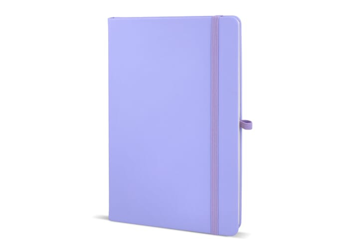 Carnet promotionnel A5 avec passant stylo Sora Lilas