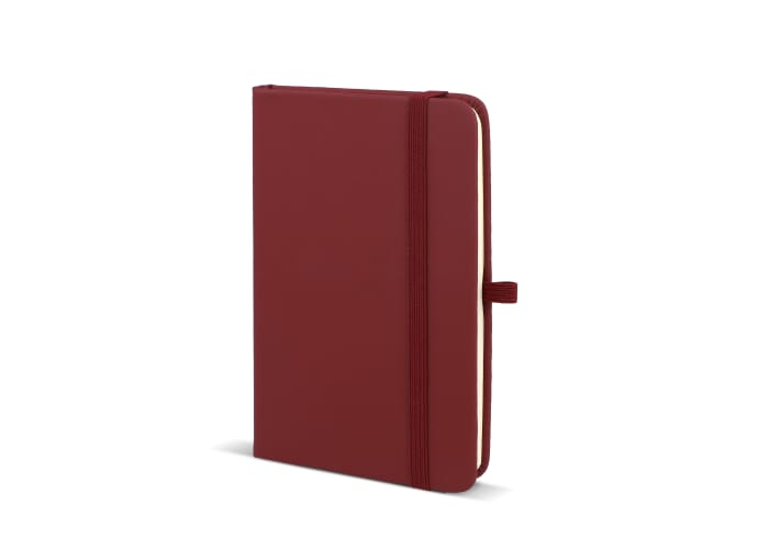 Carnet personnalisé format A6 avec fermeture Sora Bordeaux
