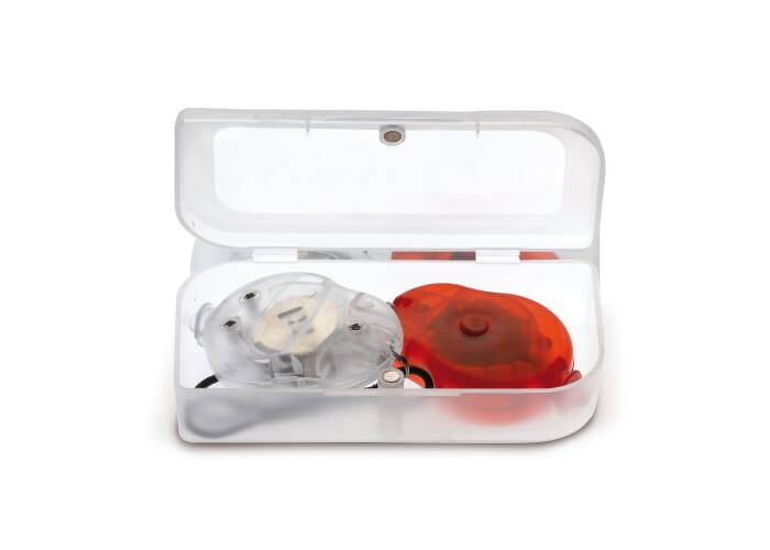 Éclairage vélo à personnaliser en coffret Transparent