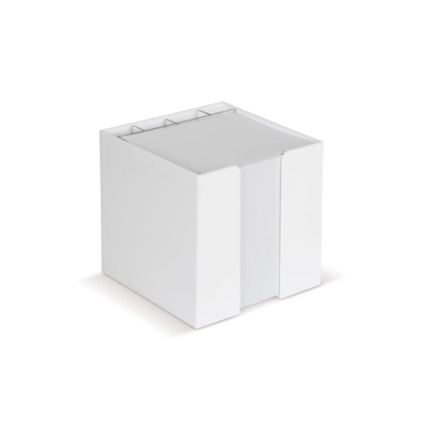 Bloc cube à personnaliser dans une boîte en bois 10 x 10 x 8,5 cm