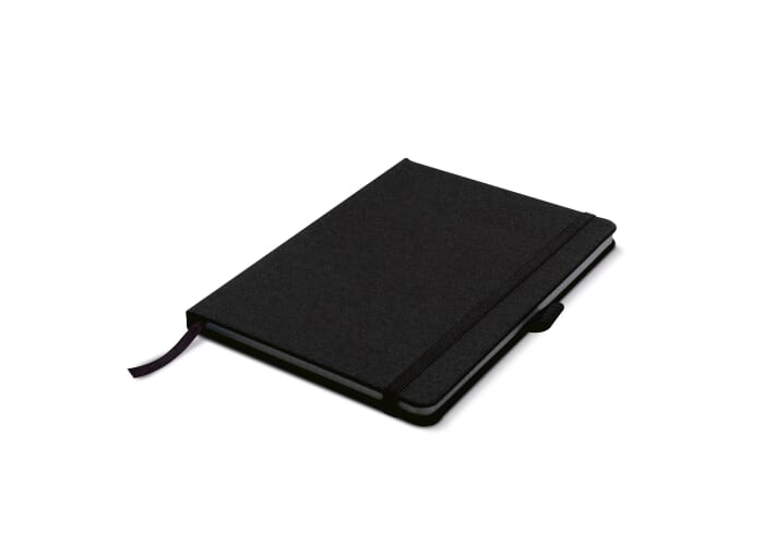 Stylo-stylet à bille personnalisé en bambou et paille de blé Noir