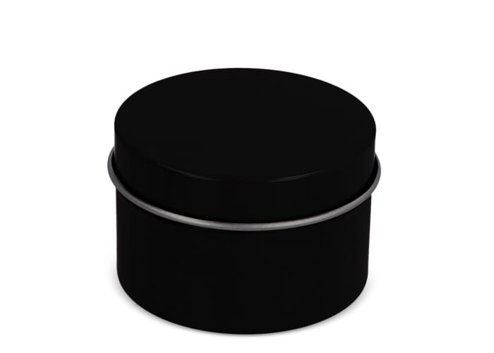 Lipbalm en boîte aluminium recyclé personnalisable Noir
