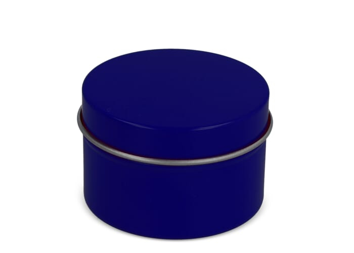 Lipbalm en boîte aluminium recyclé personnalisable Bleu