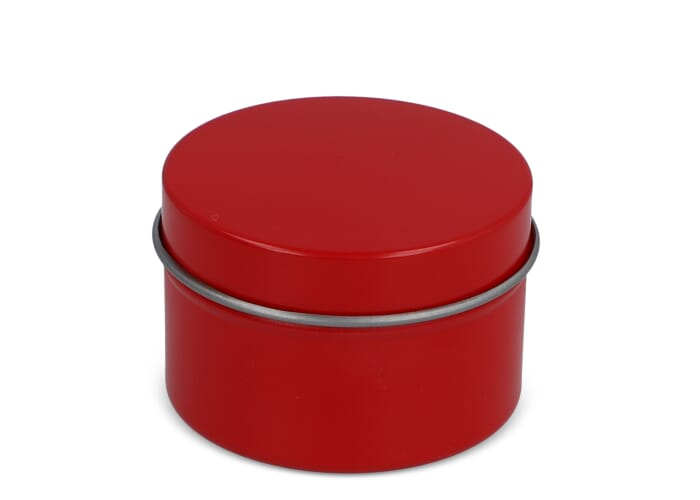 Lipbalm en boîte aluminium recyclé personnalisable Rouge
