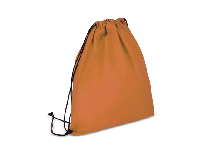 Sac à cordons publicitaire intissé rPET 75g Orange