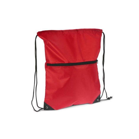 Sac publicitaire à cordon et fermeture zippée rPET