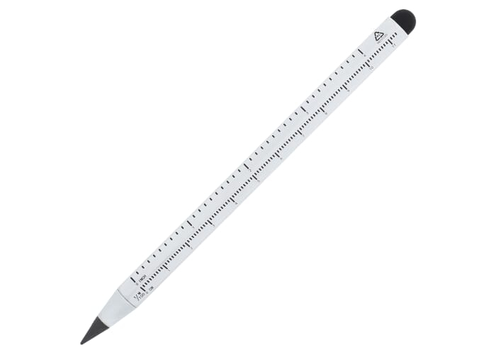 Crayon règle publicitaire alu recyclé Blanc