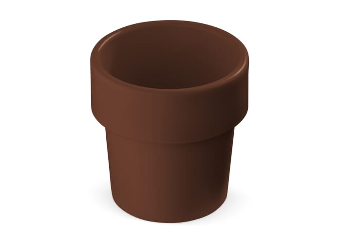 Tasse café publicitaire graines fraisiers Marron