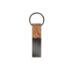 Porte-clés rectangulaire personnalisé liège et métal