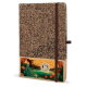 Carnet de notes A5 à couverture rigide en fibres de café avec fermeture élastique marron et ruban marque-page assorti, présentan Carnet de notes A5 à couverture rigide en fibres de café avec fermeture élastique marron et ruban marque-page assorti, présentan