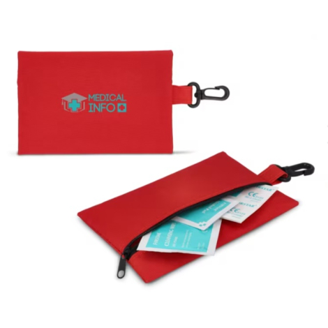 Pochette de secours à personnaliser avec mousqueton Denali