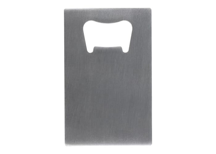 Ouvre-bouteille personnalisé format carte bancaire Argent