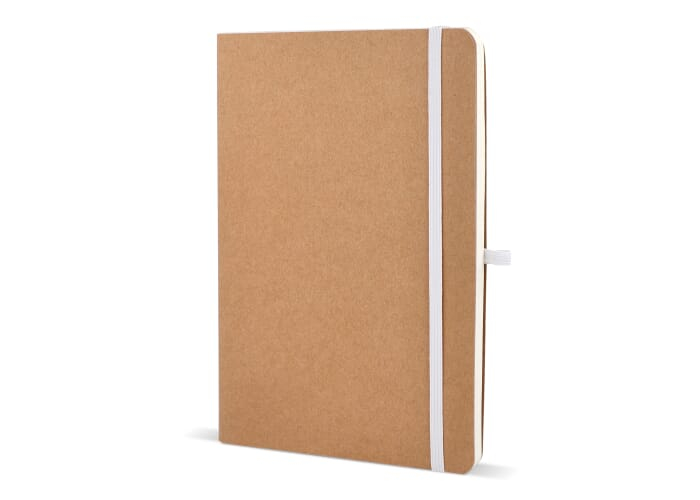Carnet A5 personnalisable en papier kraft Blanc