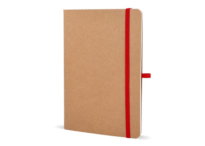 Carnet A5 personnalisable en papier kraft Rouge