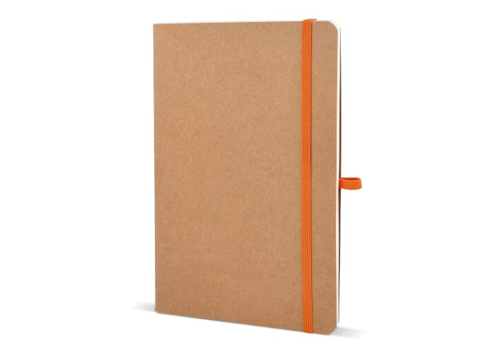 Carnet A5 personnalisable en papier kraft Orange