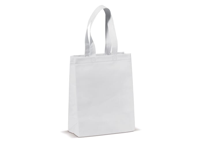 Sac en toile de jute personnalisable Blanc