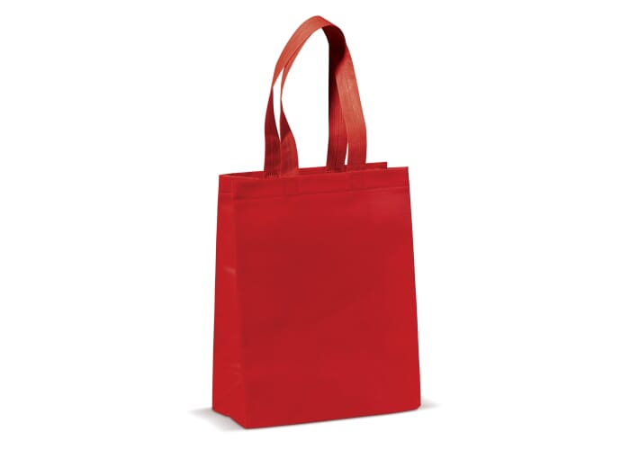 Sac en toile de jute personnalisable Rouge
