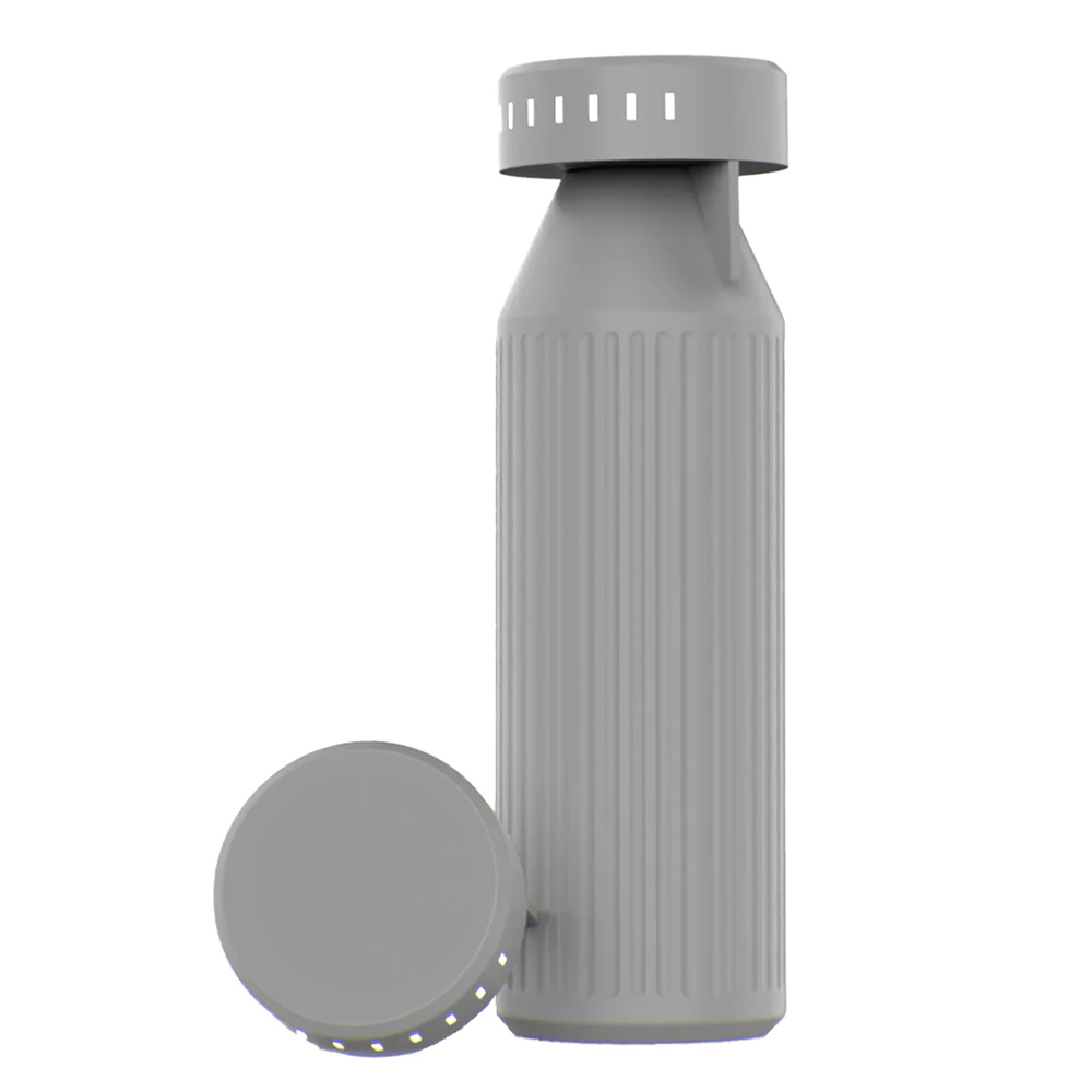 Bouteille intelligente inox recyclé 650ml personnalisée Timeos Gris