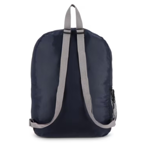 Sac à dos léger en R-PET présenté de dos, montrant les bretelles réglables.