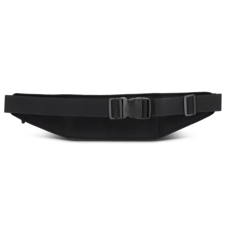 Ceinture de course réfléchissante Sifan présentée sur sa face arrière, montrant la sangle réglable, la boucle de fermeture et le