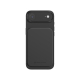 Vue arrière de la powerbank fixée sur un smartphone, correspondant à la face prévue pour la personnalisation. Vue arrière de la powerbank fixée sur un smartphone, correspondant à la face prévue pour la personnalisation.