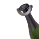 Bouchon à champagne installé sur le goulot d’une bouteille.