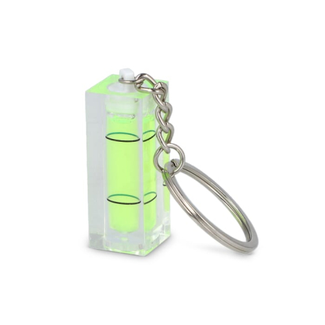 Porte-clés promotionnel avec niveau à bulle
