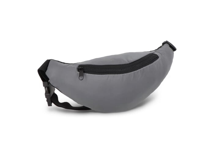 Sac banane promotionnel réfléchissant Zola Gris