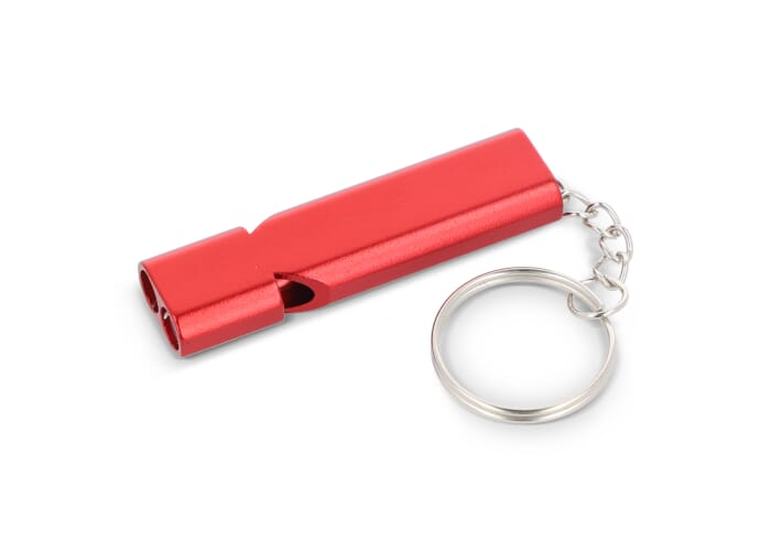 Sifflet d’urgence personnalisé porte-clés Rouge