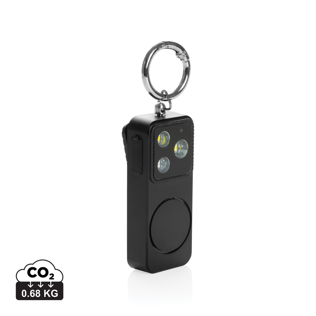 Alarme personnelle personnalisable rechargeable GuardBuddy Noir