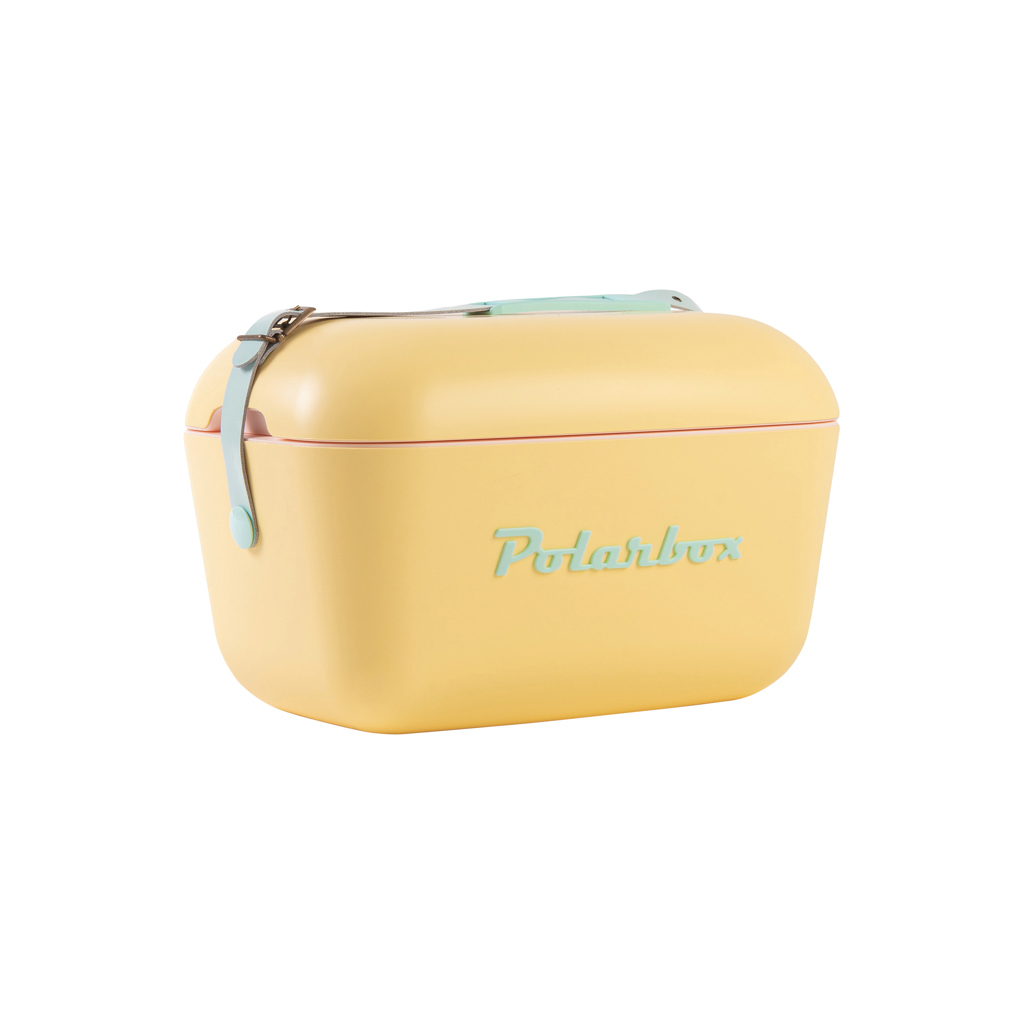 Glacière publicitaire vintage 12 L Polarbox Original Jaune