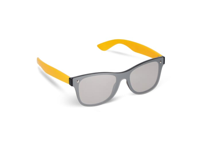 Lunettes promotionnelles miroir UV400 Justin R-PC Jaune