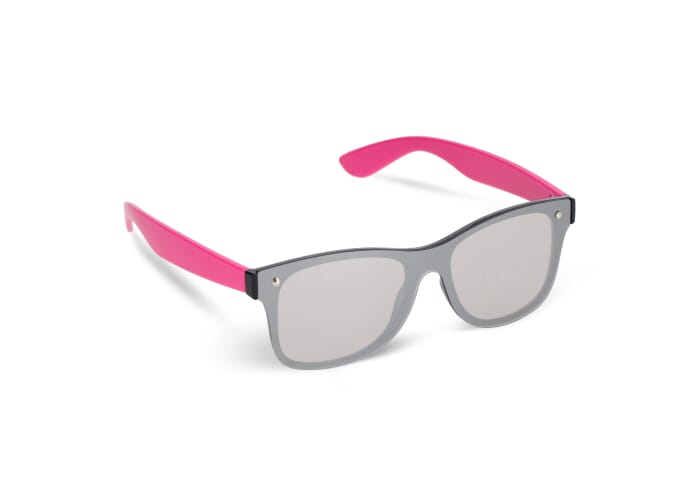 Lunettes promotionnelles miroir UV400 Justin R-PC Rose