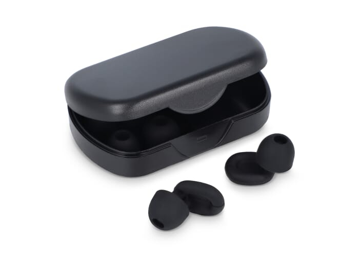 Bouchons d'oreilles publicitaires Travel-Comfort Noir