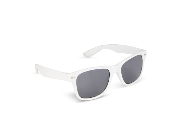 Lunettes de soleil promotionnelles RPC UV400 Justin Blanc