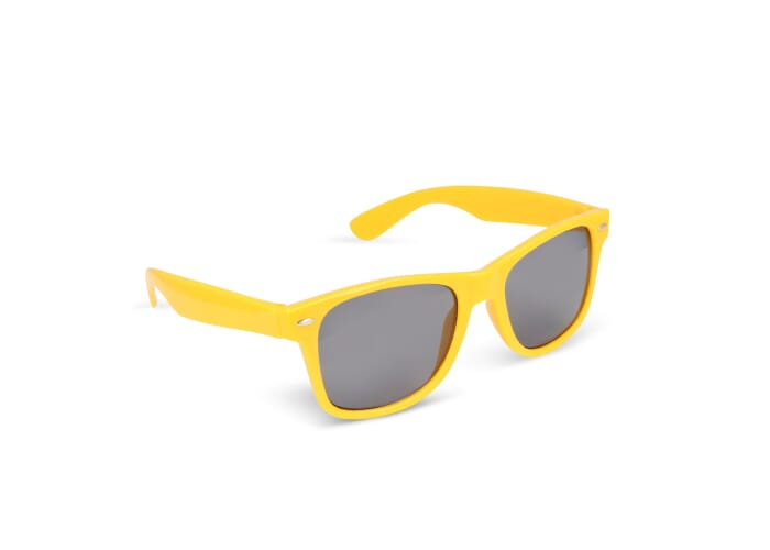 Lunettes de soleil promotionnelles RPC UV400 Justin Jaune