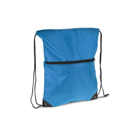 Sac publicitaire à cordon et fermeture zippée rPET