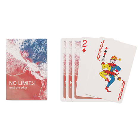 Jeu de cartes à personnaliser avec visuel au verso
