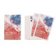 Jeu de cartes personnalisé avec étui illustré et cartes montrant au recto les valeurs traditionnelles et au verso un visuel impr Jeu de cartes personnalisé avec étui illustré et cartes montrant au recto les valeurs traditionnelles et au verso un visuel impr