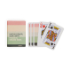 Jeu de cartes de voyage personnalisé présenté avec son étui illustré et plusieurs cartes étalées, dont une face comporte un grap Jeu de cartes de voyage personnalisé présenté avec son étui illustré et plusieurs cartes étalées, dont une face comporte un grap