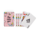 Jeu de cartes de voyage personnalisé avec étui illustré et cartes montrant au recto les valeurs traditionnelles et au verso un g Jeu de cartes de voyage personnalisé avec étui illustré et cartes montrant au recto les valeurs traditionnelles et au verso un g