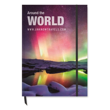 Cahier personnalisé à couverture rigide et pages imprimées