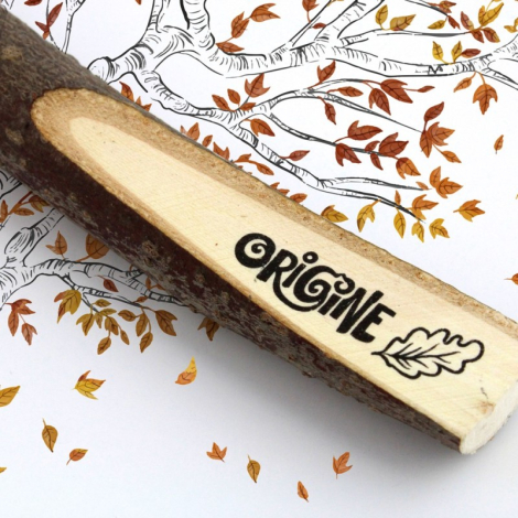 Crayon en bois brut publicitaire