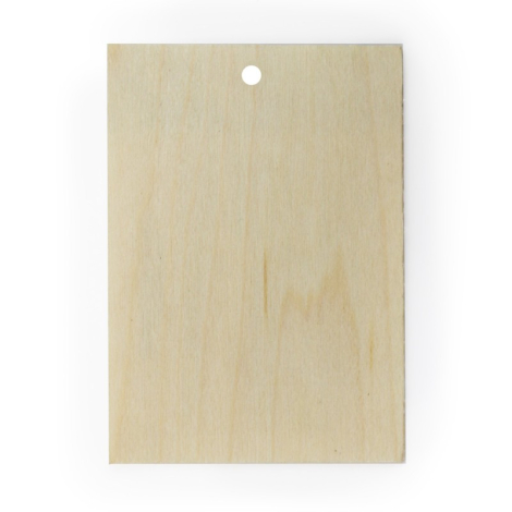 Badge en bois personnalisable A6