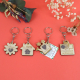 Porte-clé personnalisable en bois avec graines intégrées Porte-clé personnalisable en bois avec graines intégrées