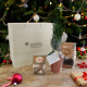 Coffret publicitaire avec chocolat et sapin de Noël