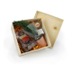 Coffret publicitaire avec chocolat et sapin de Noël