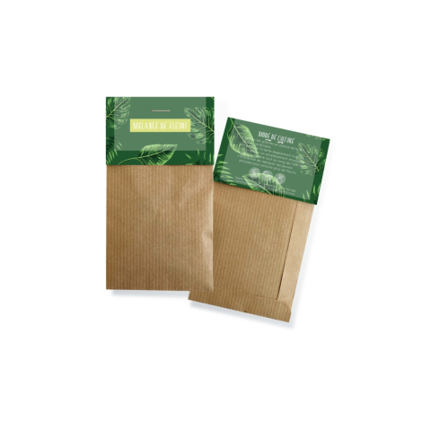 Sachet de graines Kraft sans marquage