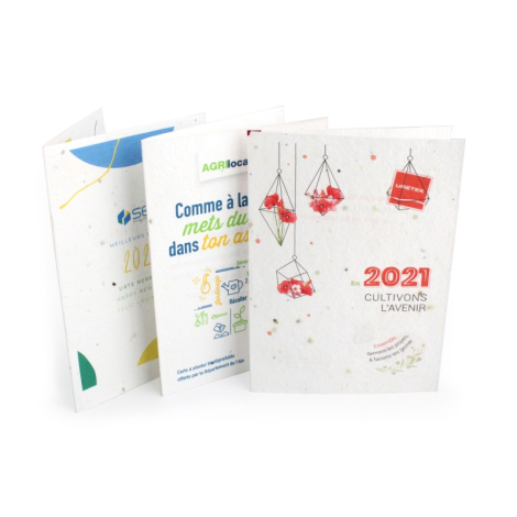 Carte à planter biodégradable publicitaire